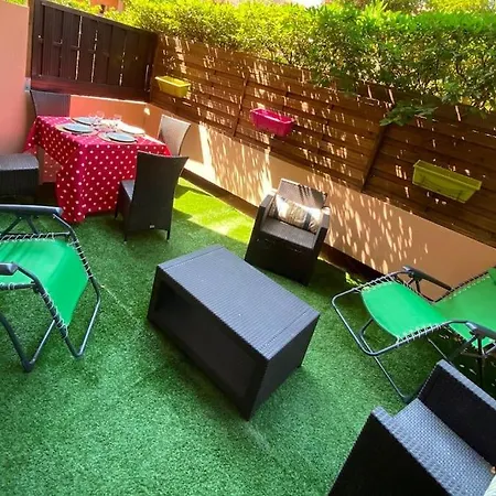 T2 Rd Jardin Grande Terrasse Coeur 2 M Clim Garage Wifi Apartment